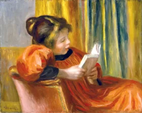 Girl Reading by Pierre Auguste Renoir