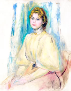Portrait De Mademoiselle Yvonne Lerolle by Pierre Auguste Renoir