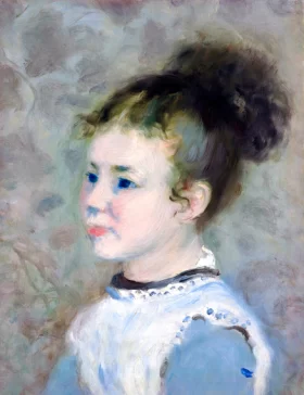 Portrait De Jeanne Sisley by Pierre Auguste Renoir