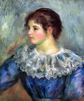Portrait En Buste De Jeune Fille by Pierre Auguste Renoir Portrait En Buste De Jeune Fille by Pierre Auguste Renoir