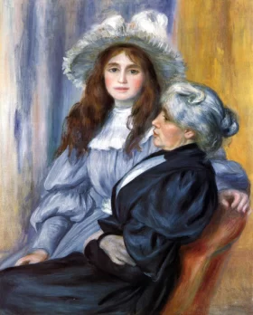 Portrait of Berthe Morisot and Daughter Julie Manet, 1894 by Pierre Auguste Renoir Portrait of Berthe Morisot and Daughter Julie Manet, 1894 by Pierre Auguste Renoir