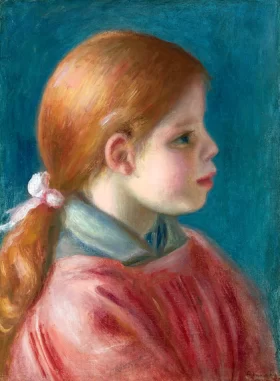 Tête De Jeune Fille by Pierre Auguste Renoir Tête De Jeune Fille by Pierre Auguste Renoir