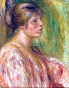 Portrait De Femme by Pierre Auguste Renoir
