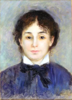 Jeune Femme En Bleu by Pierre Auguste Renoir Jeune Femme En Bleu by Pierre Auguste Renoir