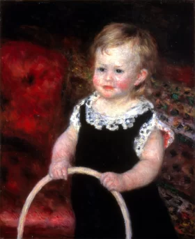 Child with Hoop 1875 by Pierre Auguste Renoir