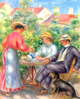 La Tasse De Thé Ou Le Jardin by Pierre Auguste Renoir La Tasse De Thé Ou Le Jardin by Pierre Auguste Renoir