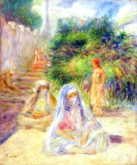 L’escalier, Alger by Pierre Auguste Renoir