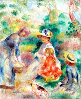 La Marchande De Pommes by Pierre Auguste Renoir
