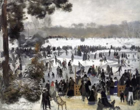 Skaters in the Bois De Boulogne by Pierre Auguste Renoir Skaters in the Bois De Boulogne by Pierre Auguste Renoir