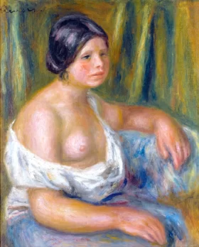 Woman in Blue by Pierre Auguste Renoir Woman in Blue by Pierre Auguste Renoir
