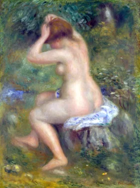 A Bather by Pierre Auguste Renoir A Bather by Pierre Auguste Renoir