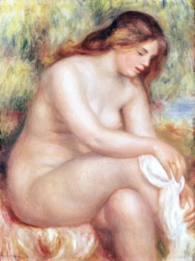 Bather Drying Herself by Pierre Auguste Renoir Bather Drying Herself by Pierre Auguste Renoir