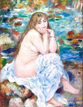 Seated Bather by Pierre Auguste Renoir Seated Bather by Pierre Auguste Renoir