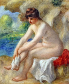 Leaving the Bath by Pierre Auguste Renoir