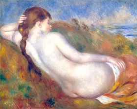 Reclining Nude 1883 by Pierre Auguste Renoir