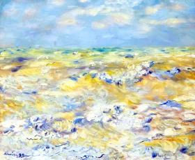 Marine a Berneval, 1879 by Pierre Auguste Renoir