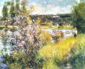 La Seine a Chatou by Pierre Auguste Renoir