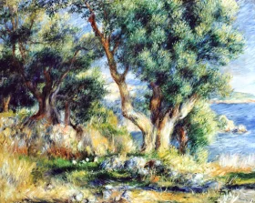 Landscape Near Menton by Pierre Auguste Renoir