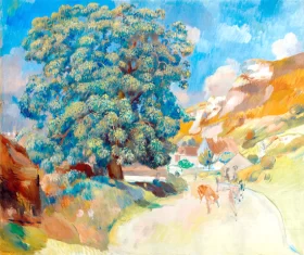 Le Grand Arbre Au Bord De La Route by Pierre Auguste Renoir