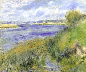 The Seine at Champrosay, 1876 by Pierre Auguste Renoir