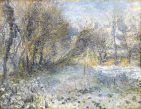 Snow-Covered Landscape by Pierre Auguste Renoir