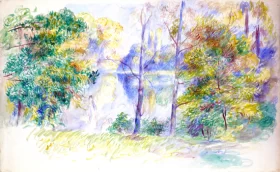 View of a Park 1885 by Pierre Auguste Renoir
