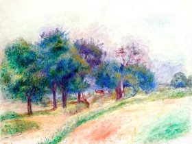 Paysage D'essoyes by Pierre Auguste Renoir