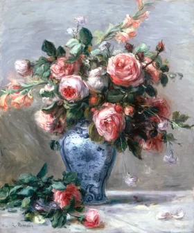 Vase of Roses by Pierre Auguste Renoir
