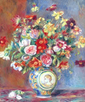 Vase De Fleurs by Pierre Auguste Renoir