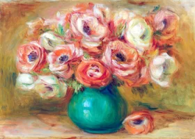 Vase D'anémones by Pierre Auguste Renoir