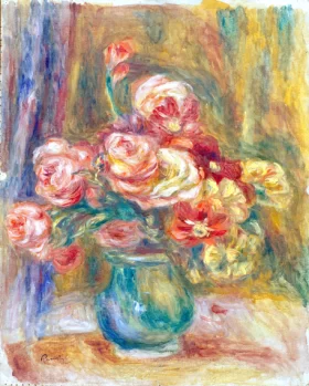 Vase of Roses by Pierre Auguste Renoir