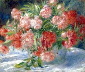 Peonies, Circa 1880 by Pierre Auguste Renoir