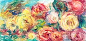 Flowers-Roses, Circa 1905 by Pierre Auguste Renoir