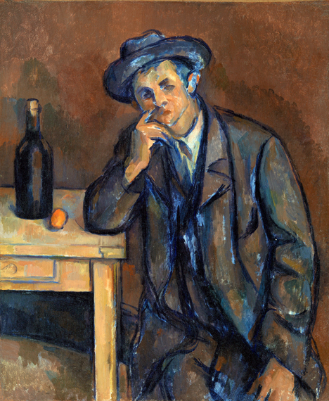 The Drinker by Paul Cezanne, oil painting reproduction on canvas The Drinker by Paul Cezanne