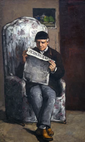 The Artist's Father, Reading "L'événement," 1866 by Paul Cezanne The Artist's Father, Reading "L'événement," 1866 by Paul Cezanne