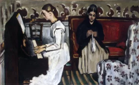 Girl at the Piano 1866 by Paul Cezanne Girl at the Piano 1866 by Paul Cezanne