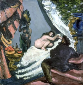 A Modern Olympia (Le Pasha) 1870 by Paul Cezanne A Modern Olympia (Le Pasha) 1870 by Paul Cezanne