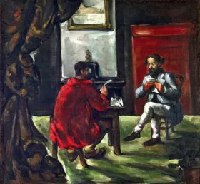 Paul Alexis Reading at Zola's House by Paul Cezanne