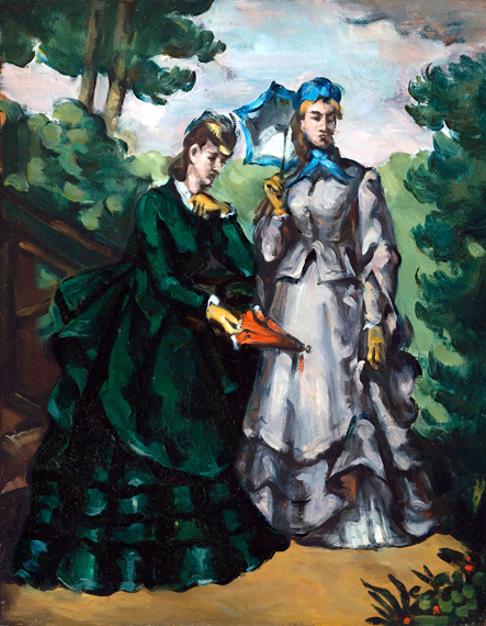 La Promenade 1871 by Paul Cezanne