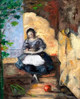 Fillette by Paul Cezanne Fillette by Paul Cezanne