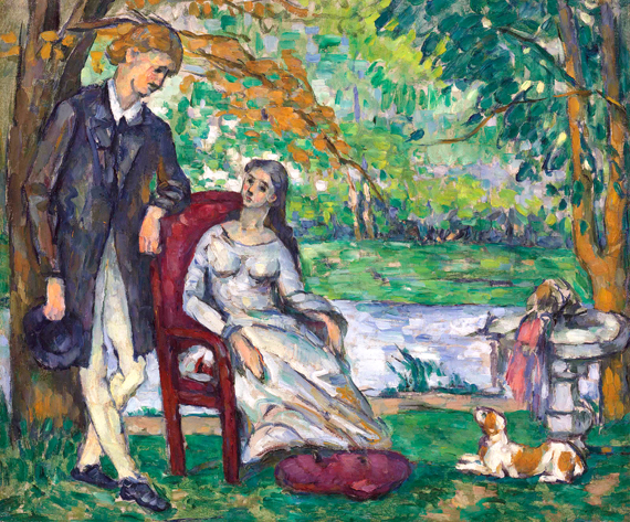 La Conversation by Paul Cezanne