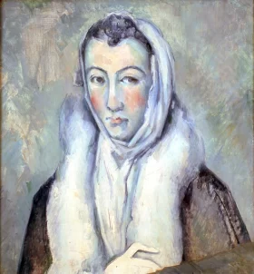 Lady in a Fur Wrap, After El Greco by Paul Cezanne Lady in a Fur Wrap, After El Greco by Paul Cezanne