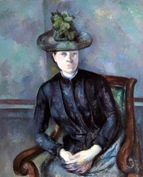Madame Cézanne with Green Hat by Paul Cezanne