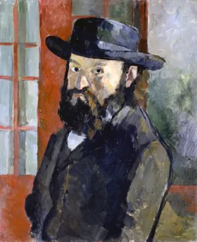 Self-Portrait with Black Felt Hat 1879 by Paul Cezanne Self-Portrait with Black Felt Hat 1879 by Paul Cezanne