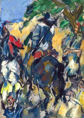 Don Quichotte, Vu De Dos 1875 by Paul Cezanne