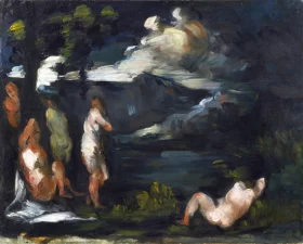 Baigneuses 1870 by Paul Cezanne Baigneuses 1870 by Paul Cezanne