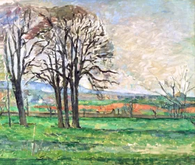 The Bare Trees at Jas De Bouffan by Paul Cezanne