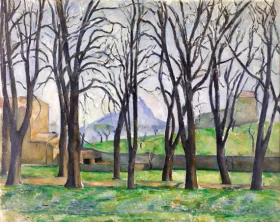 Chestnut Trees at Jas De Bouffan by Paul Cezanne