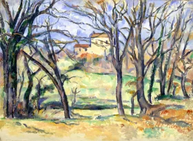 Trees and Houses near the Jas De Bouffan by Paul Cezanne