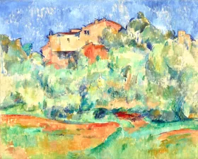 House and Dovecote at Bellevue by Paul Cezanne